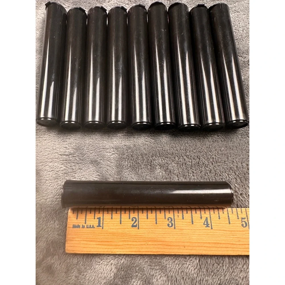 Storage Tubes Black Pop Top Plastic Airtight Containers (20pk)
